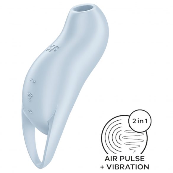 Satisfyer Pocket Pro 1 - akumuliatorinis, oro bangų klitorio stimuliatorius (mėlyna) 