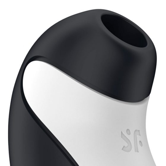 Satisfyer Orca - atsparus vandeniui oro bangų klitorio stimulatorius (juoda-balta)