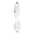 Satisfyer Dazzling Crystal 1 - Dvigubas stiklinis dildo (skaidrus) 