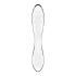 Satisfyer Dazzling Crystal 1 - Dvigubas stiklinis dildo (skaidrus) 