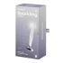 Satisfyer Sparkling Crystal - briaunuotas stiklinis dildo (skaidrus)