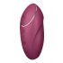 Satisfyer Tap & Climax 1 - 2 viename vibratorius ir klitorio masažuoklis (raudonas) 