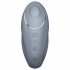 Satisfyer Tap & Climax 1 - 2in1 vibratorius ir klitorio stimuliatorius (pilkas)