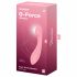 Satisfyer G-Force - įkraunamas, vandeniui atsparus G-taško vibratorius (rožinis) 