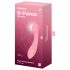 Satisfyer G-Force - įkraunamas, atsparus vandeniui G-taško vibratorius (rožinis)