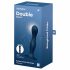 Satisfyer Double Ball-R - prilipęs svorinis dildo (tamsiai mėlynas) 