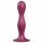 Satisfyer Double Ball-R - su siurbtuku pritvirtintas svertinis dildo (raudonas)