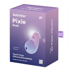   Satisfyer Pixie Dulkė - įkraunamas oro bangų klitorio stimuliatorius (violetinės-rožinės spalvos)