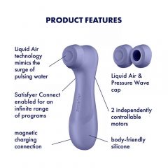   Satisfyer Pro 2 Gen3 - išmanus oro bangų klitorio stimuliatorius (violetinė)