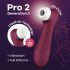 Satisfyer Pro 2 Gen3 - akumuliatorinis oro bangų klitorio stimuliatorius (bordo) 