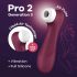 Satisfyer Pro 2 Gen3 - įkraunamas oro bangų klitorio stimuliatorius (bordo)