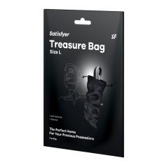   Satisfyer lobis krepšys L - sekso žaisliukų laikymo maišelis - vidutinis (juodas)