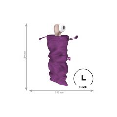   Satisfyer lobis maišelis L - sekso žaislų laikymo krepšys - vidutinis (violetinis)