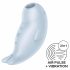 Satisfyer Seal You Soon - akumuliatorinis, oro bangų klitorių masažuoklis (mėlynas) 