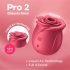 Satisfyer Pro 2 Rose Classic - Įkraunamas oro bangų klitorio stimuliatorius (raudonas) 