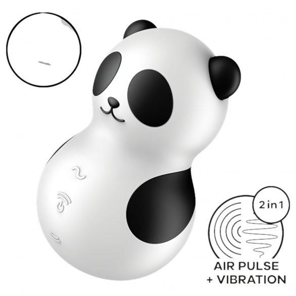 Satisfyer Pocket Panda - oro bangomis klitorio stimuliatorius (juodas)