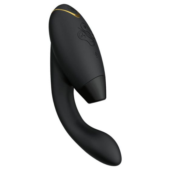Womanizer Duo 2 - atsparus vandeniui G-taško vibratorius ir klitorio stimuliatorius (juodas)