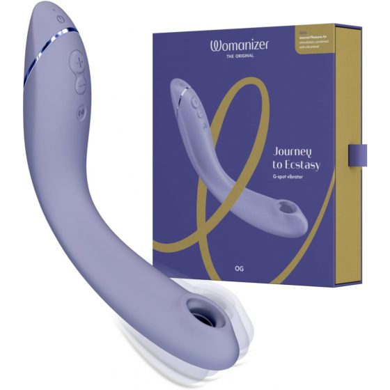 Womanizer OG - įkraunamas, oro bangų 2in1 G-taško vibratorius (violetinis)