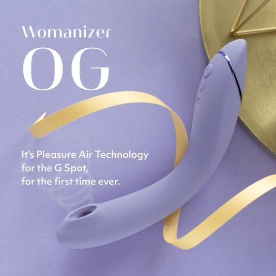 Womanizer OG - įkraunamas, oro bangų 2in1 G-taško vibratorius (violetinis)
