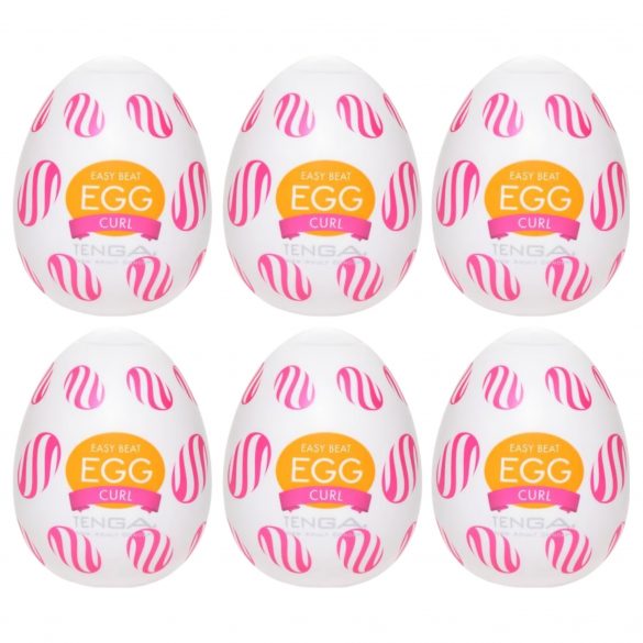 TENGA Egg Curl - masturbacinis kiaušinis (6 vnt.)