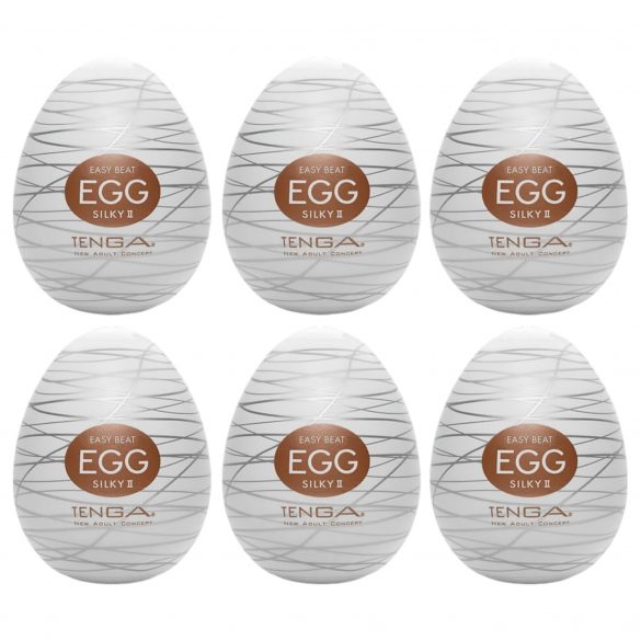 TENGA Egg Silky II - masturbacijos kiaušiniai (6 vnt.)