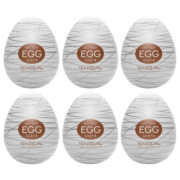 TENGA Egg Silky II - masturbacijos kiaušiniai (6 vnt.)