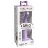 Dillio Curious Five - silikoninis dildo su siurbtuku (15cm) - violetinis