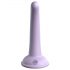 Dillio Curious Five - su lipnia baze silikoninis dildo (15 cm) - violetinis