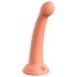 Dillio Secret Explorer - prilimpančio pagrindo dildo su galvute (17 cm) - oranžinis