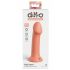 Dillio Didvyrias - siurbtuku pritvirtinamas silikoninis dildo (17cm) - oranžinis 