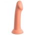 Dillio Didvyris - silikoninis dildo su siurbtuku (17 cm) - oranžinis