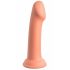 Dillio Didvyrias - siurbtuku pritvirtinamas silikoninis dildo (17cm) - oranžinis 