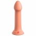 Dillio Didvyrias - siurbtuku pritvirtinamas silikoninis dildo (17cm) - oranžinis 