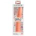 Dillio Wild Thing - su siurbtuku grublėtas dildo (19 cm) - oranžinis