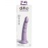 Dillio Slim Seven – siurbtuko pagrindo stimuliuojantis dildo (20 cm) – violetinis