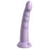 Dillio Slim Seven - stimuliuojantis dildo su siurbtuku (20 cm) - violetinis