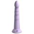 Dillio Slim Seven - Su siurbtuku ir stimuliuojančiu galvute natūralus dildo (20cm) - violetinis 