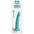 Dillio Slim Seven - stimuliacinis dildo su prisisiurbiančiu pagrindu (20 cm) - turkio spalvos 