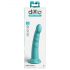 Dillio Slim Seven - su prilimpančiu padu stimuliuojantis dildo (20cm) - turkio spalvos