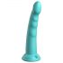 Dillio Slim Seven - su prilimpančiu padu stimuliuojantis dildo (20cm) - turkio spalvos