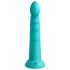 Dillio Slim Seven - su prilimpančiu padu stimuliuojantis dildo (20cm) - turkio spalvos