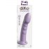 Dillio Super Eight - silikoninis dildo su siurbtuku (21 cm) - violetinis