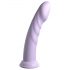 Dillio Super Eight - silikoninis dildo su siurbtuku (21 cm) - violetinis