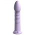 Dillio Super Eight - silikoninis dildo su siurbtuku (21 cm) - violetinis