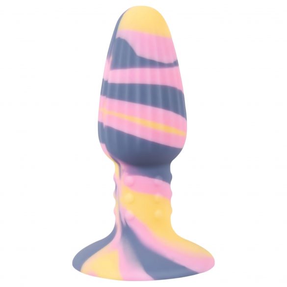 You2Toys - spalvotas silikoninis analinis dildo 