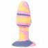 You2Toys - spalvotas silikoninis analinis dildo 