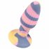 You2Toys - spalvotas silikoninis analinis dildo 