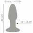 You2Toys - spalvotas silikoninis analinis dildo 