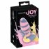 You2Toys - spalvotas silikoninis analinis dildo 