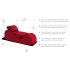 Liberator Esse Lounger - įvairiapusė sekso sofa - 3 dalių (bordo)